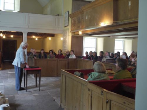 Mairi Hedderwick in the East Church, Cromarty